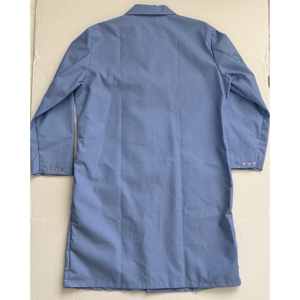 Worklon Micro-Stat ESD Lab Coat Medium NWOT Blue Anti Static Cleanroom 473 - Picture 2 of 11